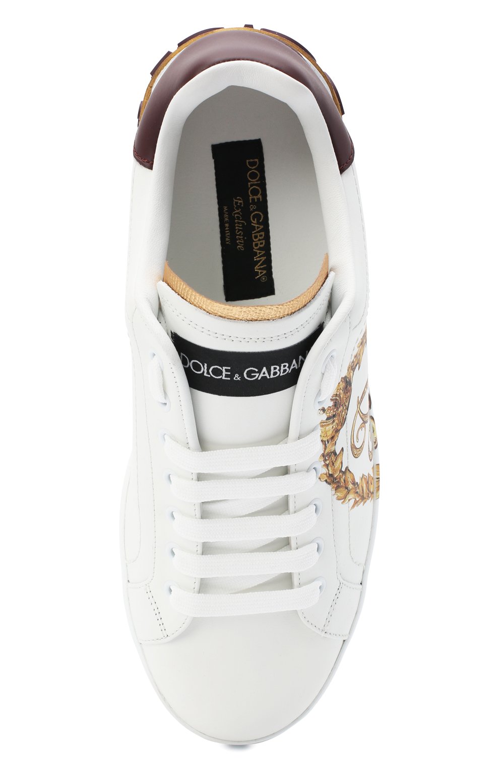 Кожаные кеды portofino DOLCE & GABBANA, арт. CS1760/B5767, фото 5