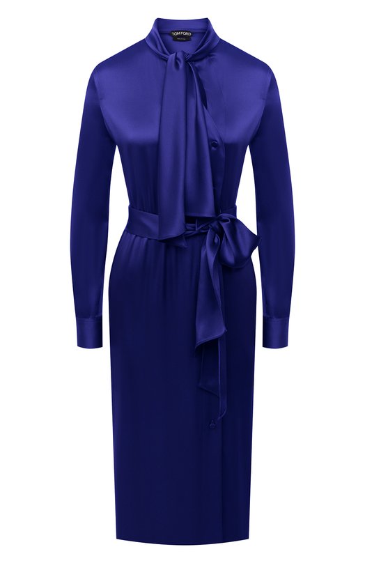 

Атласное платье Tom Ford, Синий
