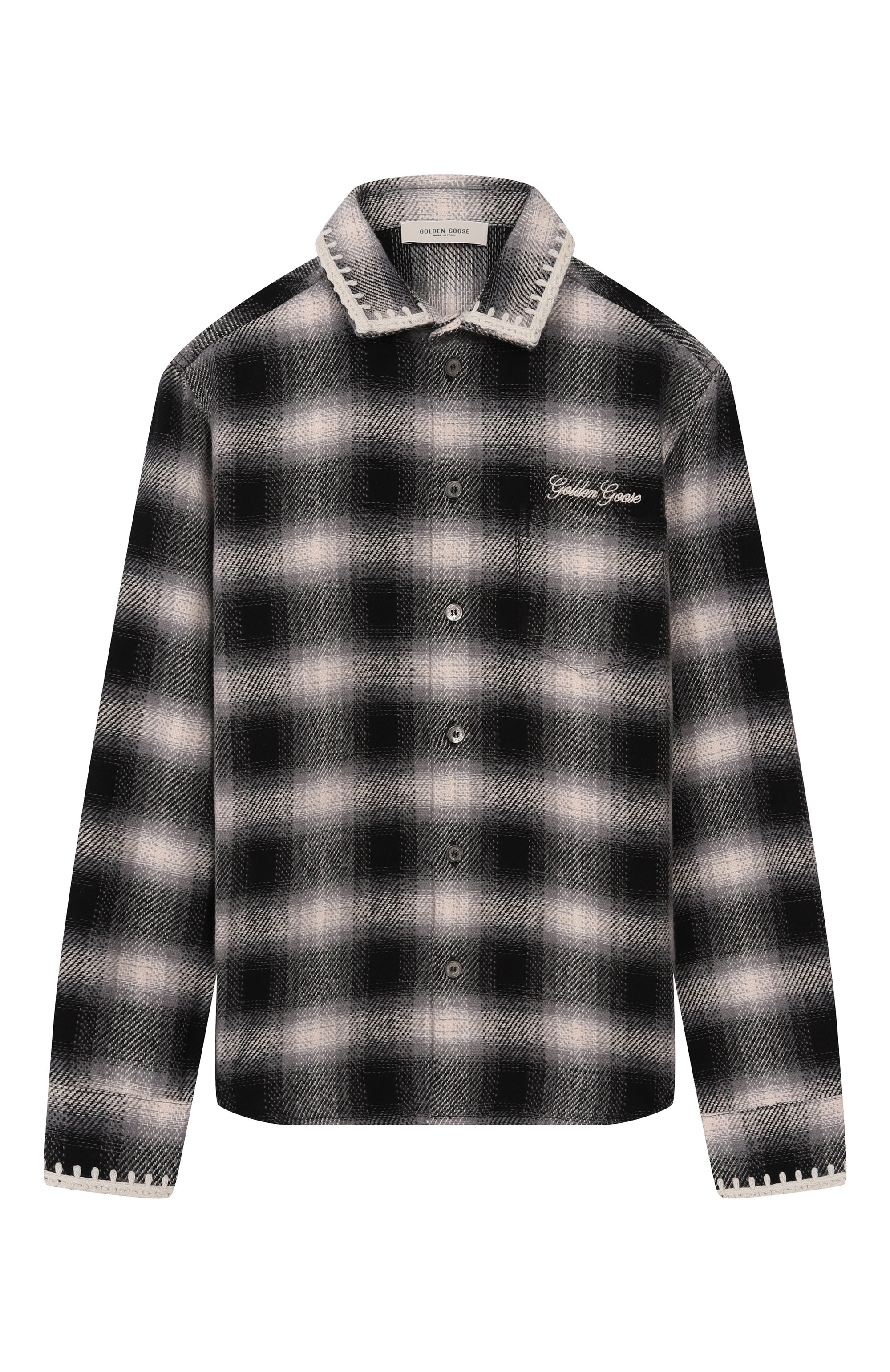 Хлопковая рубашка GOLDEN GOOSE DELUXE BRAND, арт. GKP02480.P002216, фото 1