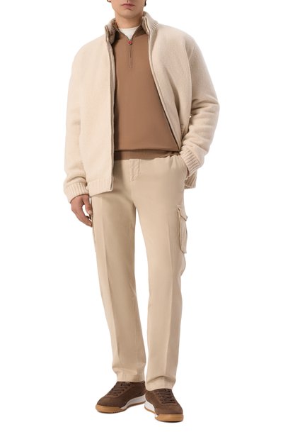 Замшевые кроссовки KITON коричневого цвета по цене 178000 руб., арт. USSA530N01534, фото 2 Замшевые кроссовки KITON, арт. USSA530N01534, фото 2