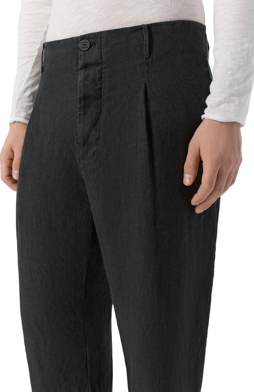 Льняные брюки Never Enough 2B5M067-148/MPA009 W142 Чёрный  2B5M067-148/MPA009 W142 Фото 5