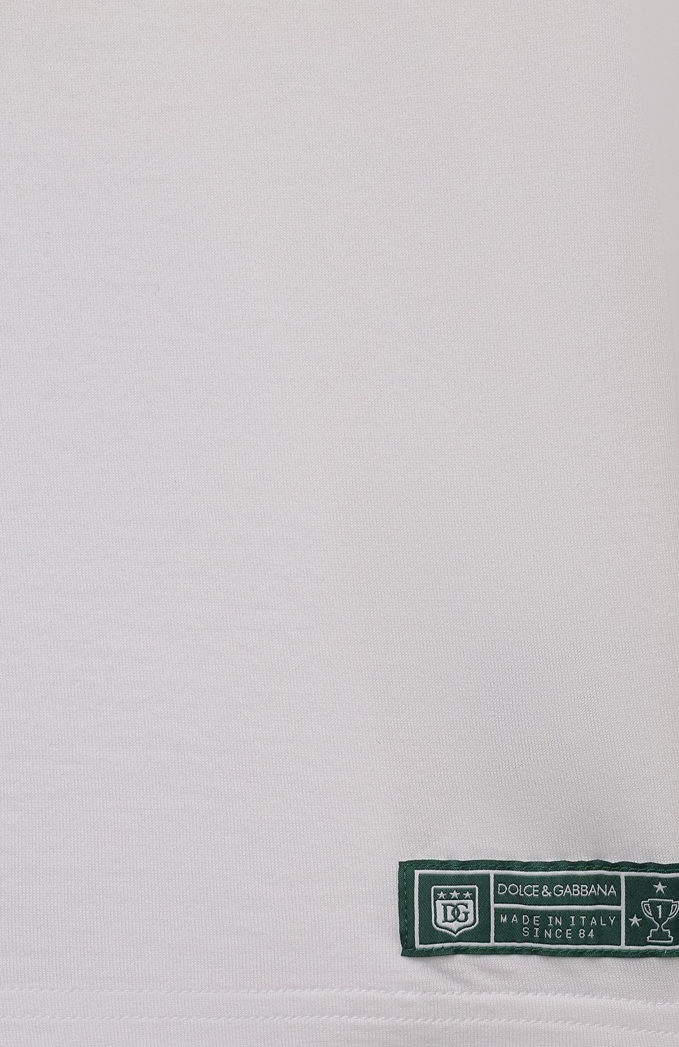 Хлопковая футболка DOLCE & GABBANA белого цвета по цене 21850 руб., арт. L4JTHV/G7NVW, фото 4 Хлопковая футболка DOLCE & GABBANA, арт. L4JTHV/G7NVW, фото 4