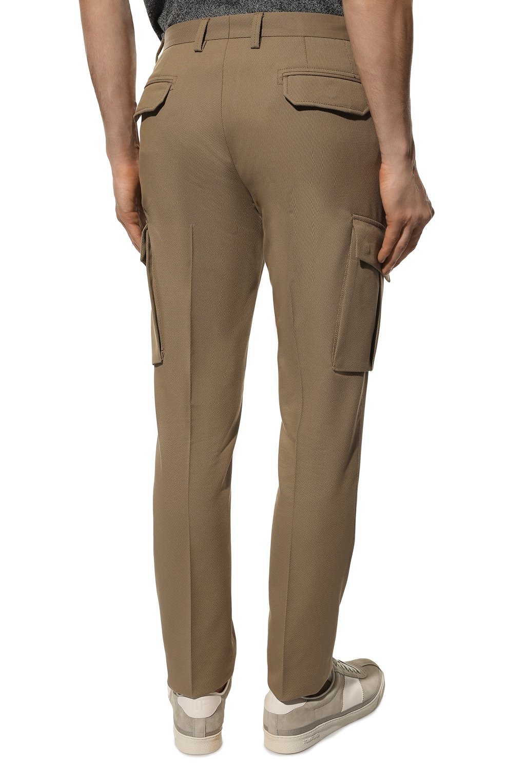 Брюки-карго из хлопка и шерсти CORNELIANI, арт. 894L02-2118200/00, фото 4