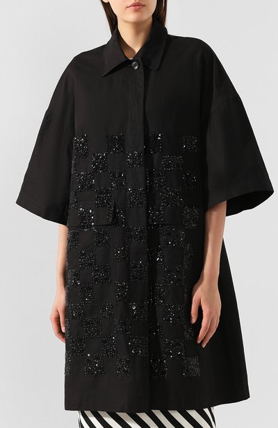 Хлопковое пальто DRIES VAN NOTEN, арт. 191-10210-7293, фото 3