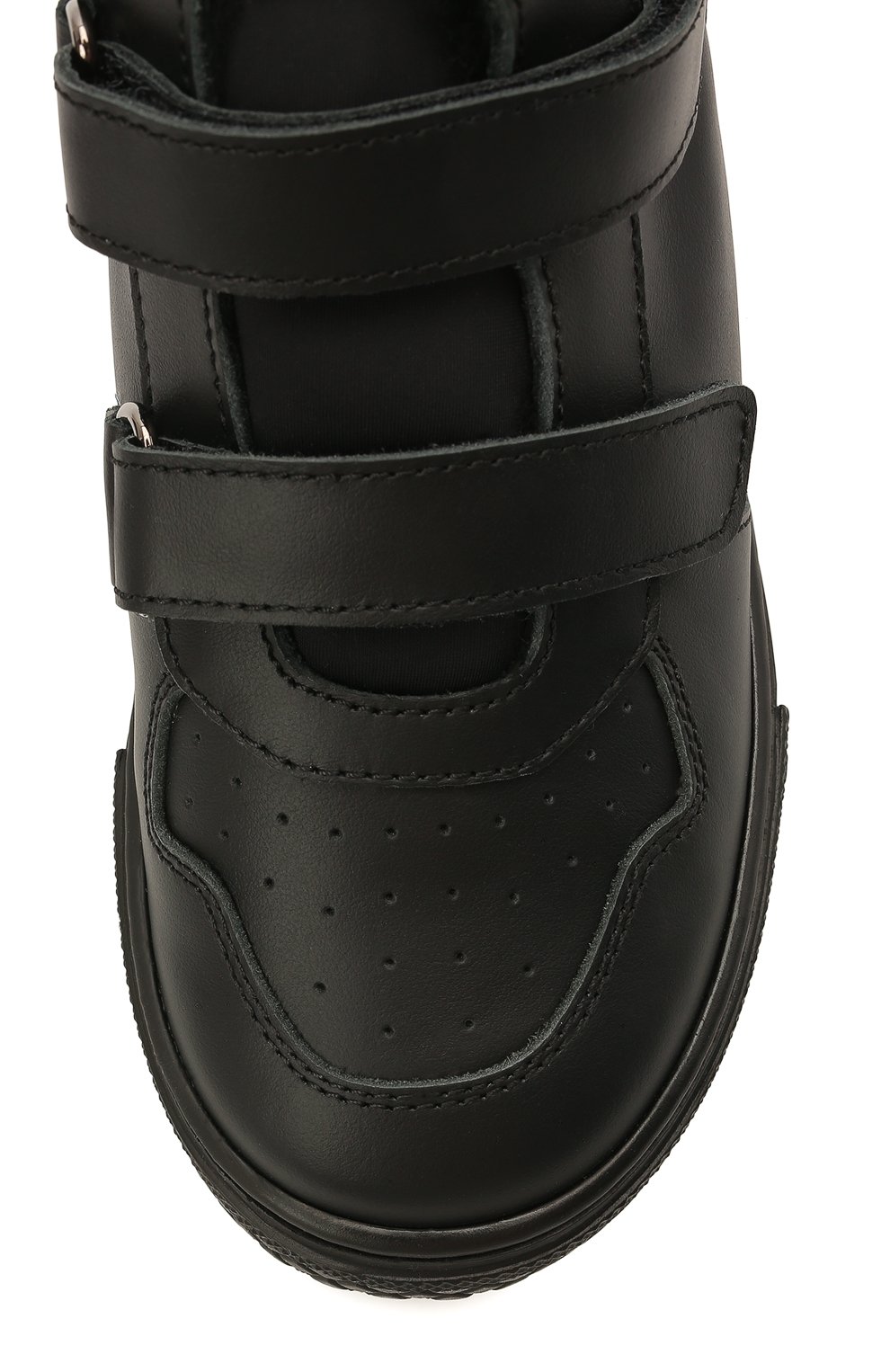 Кожаные кеды с мехом IL GUFO, арт. G873/VITELL0 M0VIE/27-30, фото 4