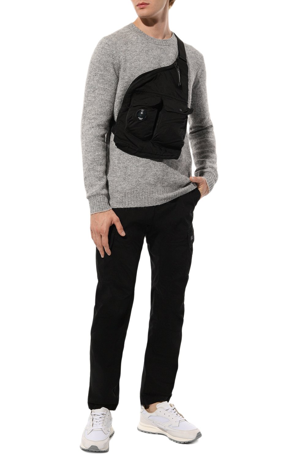 Текстильный рюкзак C.P. COMPANY черного цвета по цене 26550 руб., арт. 15CMAC213A005269G, фото 7 Текстильный рюкзак C.P. COMPANY, арт. 15CMAC213A005269G, фото 7