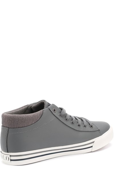 Высокие кеды из эко-кожи POLO RALPH LAUREN, арт. HARRIS0N MID/JUNI, фото 3