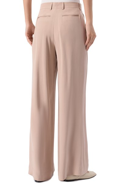 Шелковые брюки JACOB LEE светло-розового цвета по цене 158000 руб., арт. WTP056SS25-SCPB, фото 4 Шелковые брюки JACOB LEE, арт. WTP056SS25-SCPB, фото 4