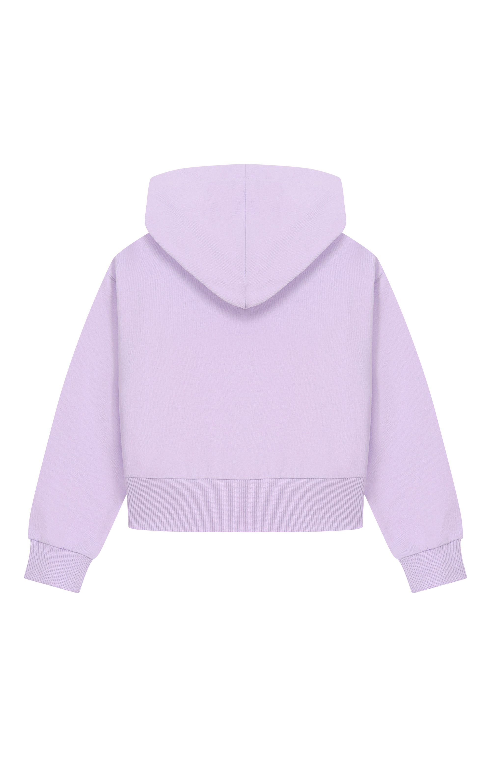 Костюм из толстовки и брюк MOSCHINO сиреневого цвета по цене 28900 руб., арт. HAK033/LDA00, фото 3 Костюм из толстовки и брюк MOSCHINO, арт. HAK033/LDA00, фото 3