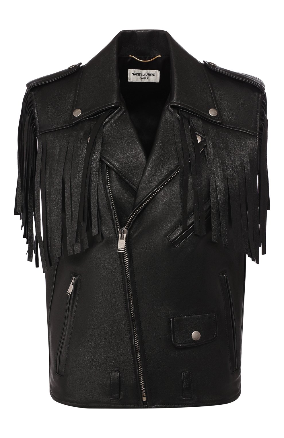 Кожаный жилет SAINT LAURENT, арт. 602768/YC2ZW, фото 1