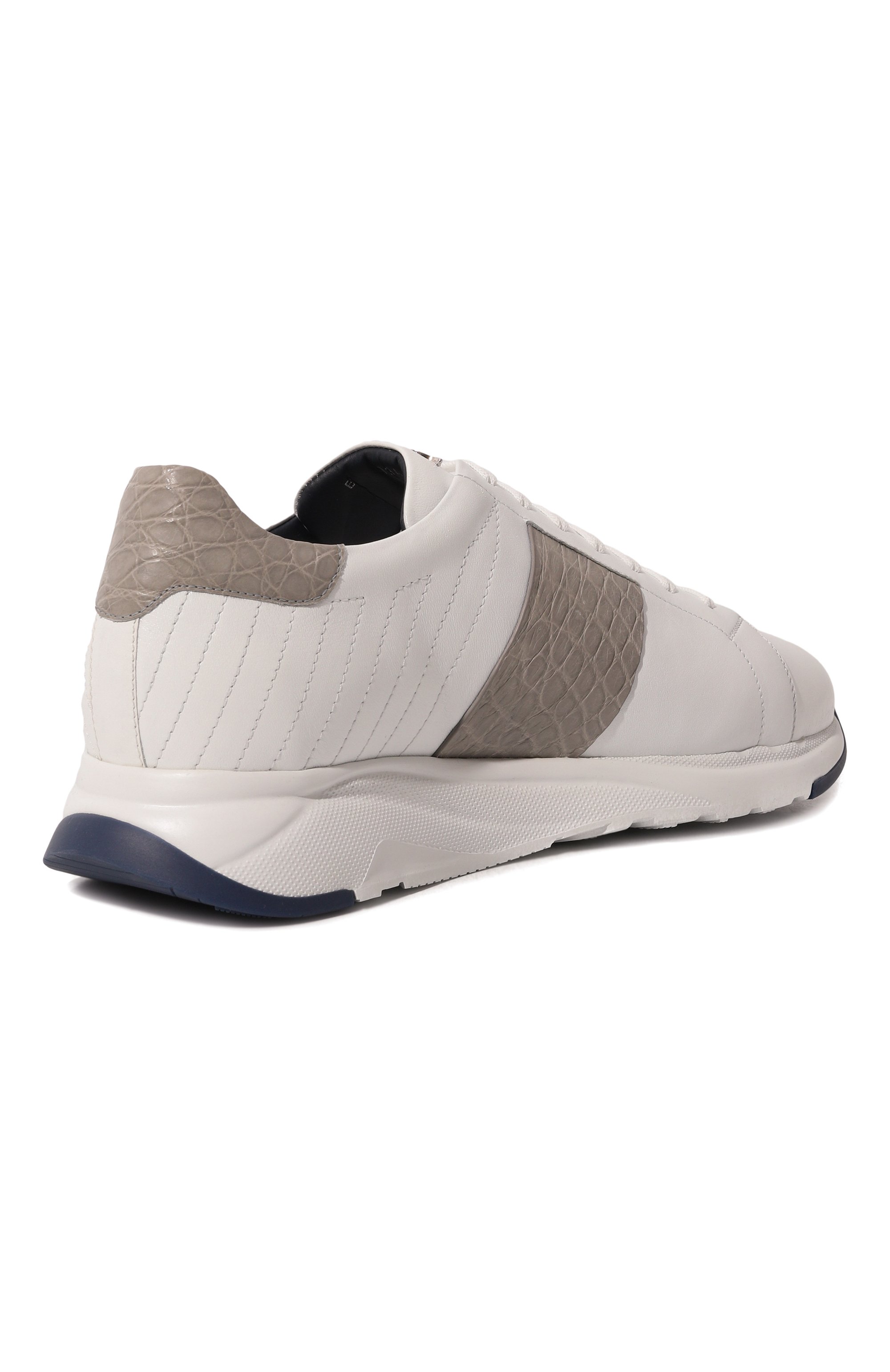 Кроссовки с отделкой из кожи каймана ZILLI, арт. H0094AM1020VSWR01, фото 5