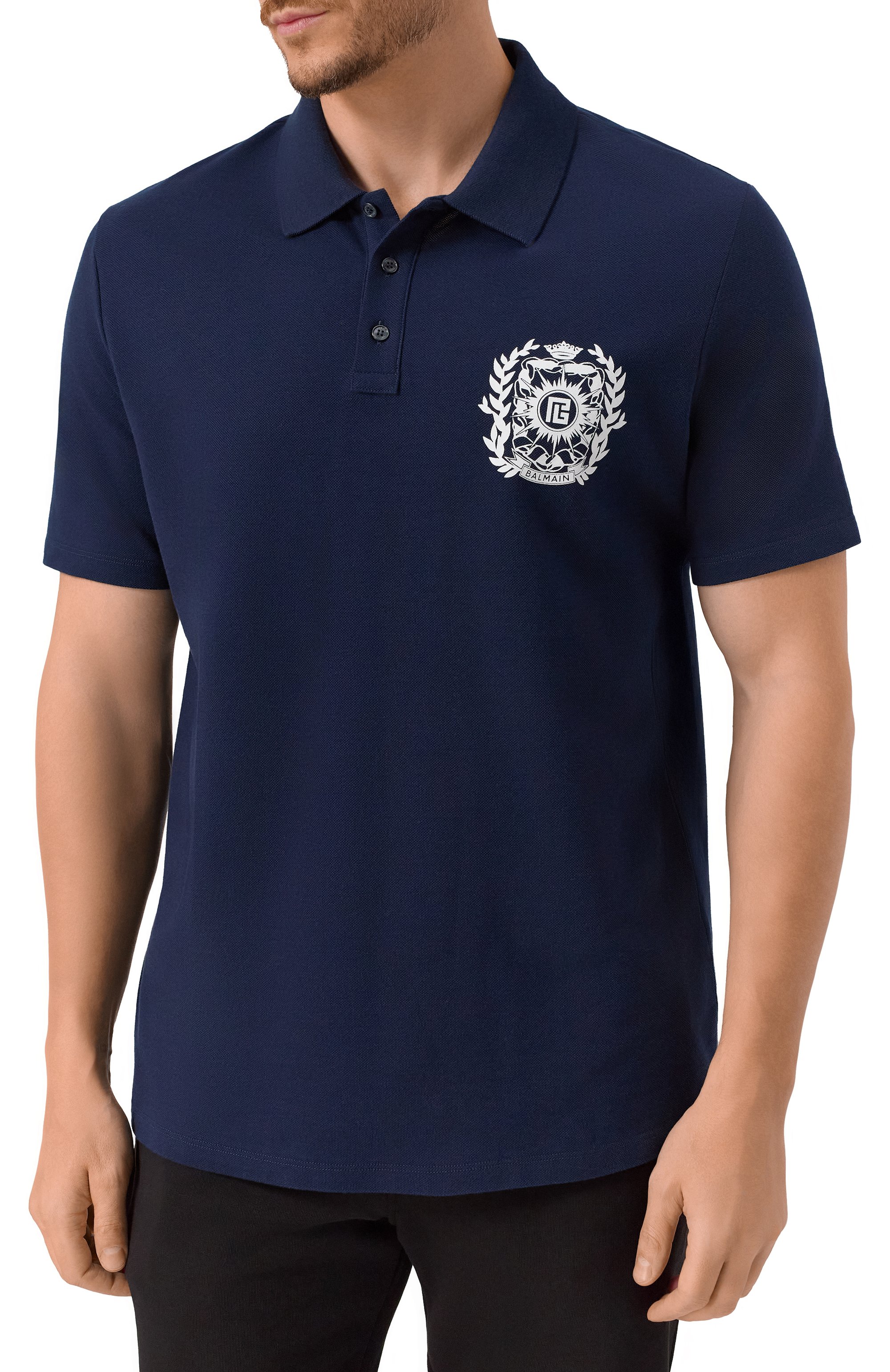 Хлопковое поло BALMAIN, арт. FH1GC035/GE96, фото 3