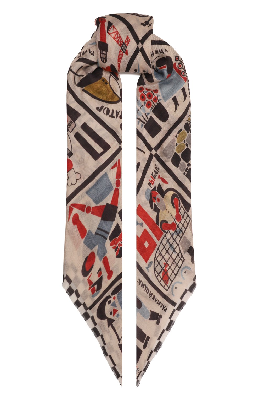 Шаль алфавит авангард GOURJI, арт. 91120322/993161117, фото 1