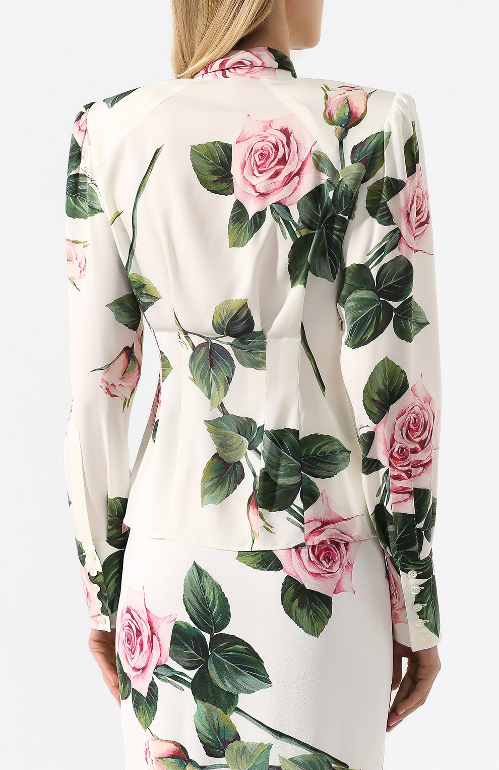 Шелковая блузка DOLCE & GABBANA, арт. F5L51T/FSAZD, фото 4