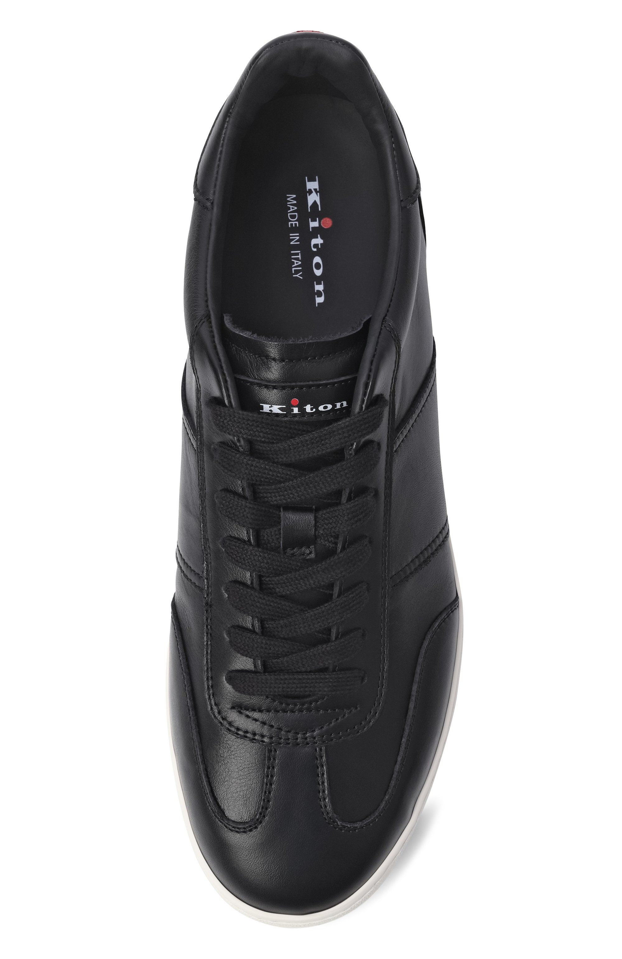 Кожаные кеды KITON, арт. USSA396N01380, фото 5