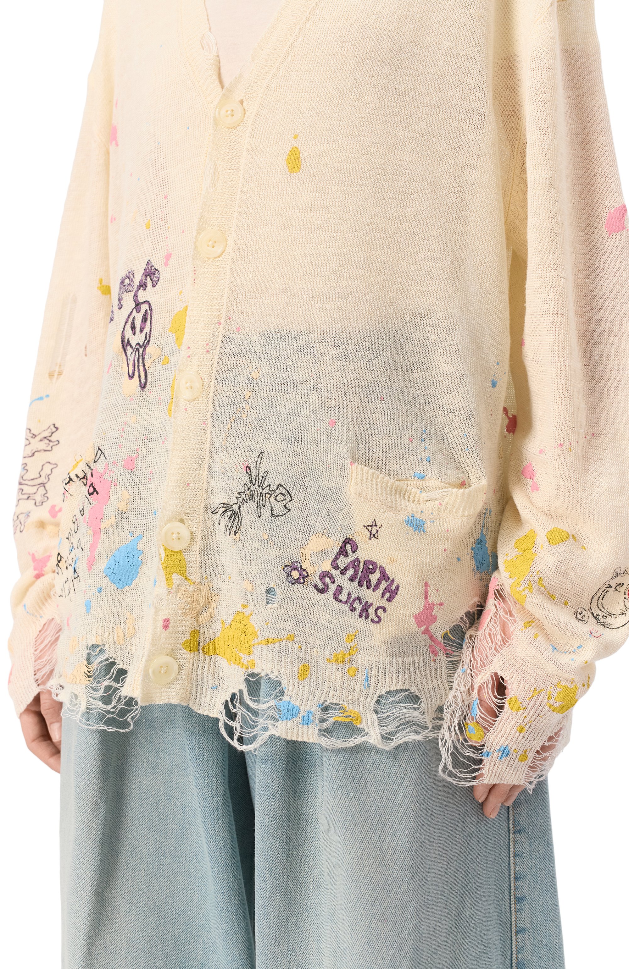 Льняной кардиган R13, арт. R13WY200-Y204B, фото 5