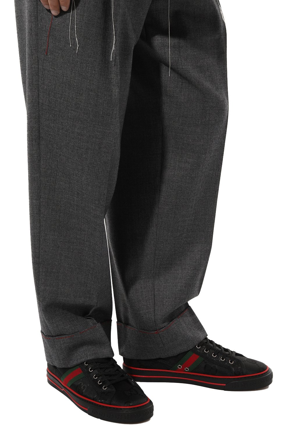 Текстильные кеды gucci tennis 1977 GUCCI, арт. 628717 H9H80, фото 3