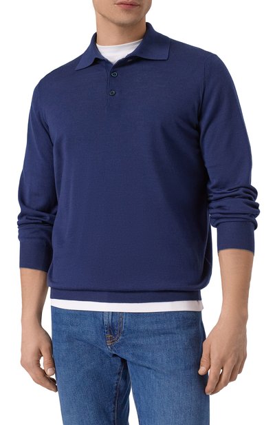 Поло из шерсти и кашемира BRUNELLO CUCINELLI, арт. M2400295, фото 3