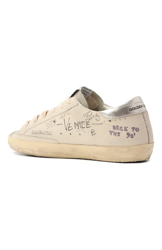 Кожаные кеды Super Star Golden Goose Deluxe Brand GWF00101.F006889 Кремовый  GWF00101.F006889 Фото 9