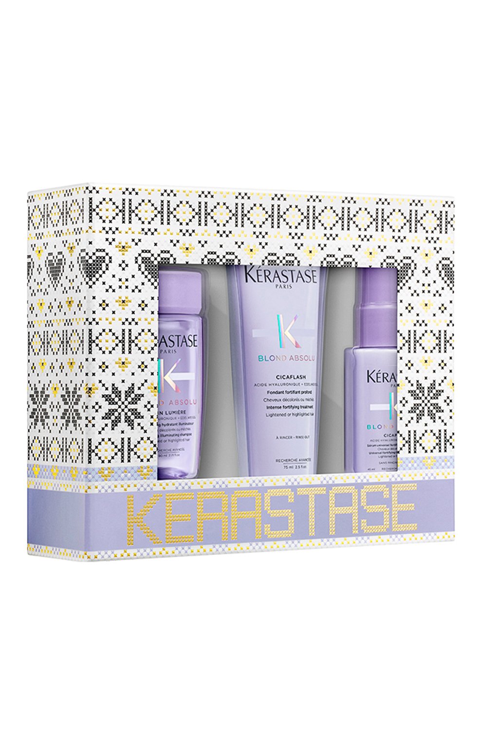 Набор blond absolu по уходу за мелированными и осветленными волосами (80+75+45ml) KERASTASE бесцветного цвета по цене 2650 руб., арт. 3474636942480, фото 1 Набор blond absolu по уходу за мелированными и осветленными волосами (80+75+45ml) KERASTASE, арт. 3474636942480, фото 1