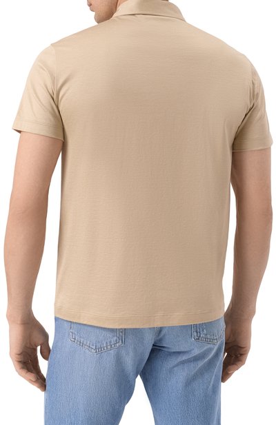 Поло из шелка и хлопка GIORGIO ARMANI, арт. 3KSF74/SJZHZ, фото 4