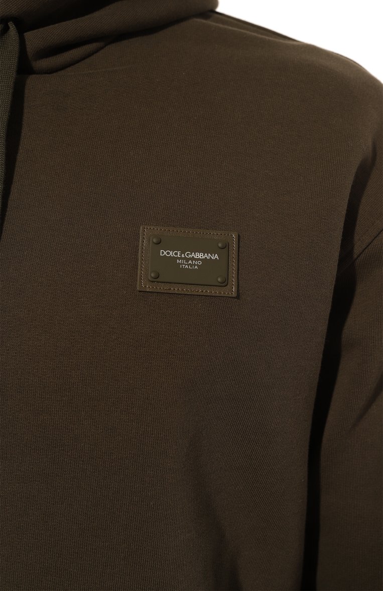 Хлопковое худи DOLCE & GABBANA, арт. G9ZU0T/G7M4Y, фото 5