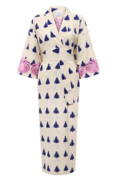 Хлопковое кимоно KLEED LOUNGEWEAR, арт. JAISAL WHITE KIM0N0, фото 1