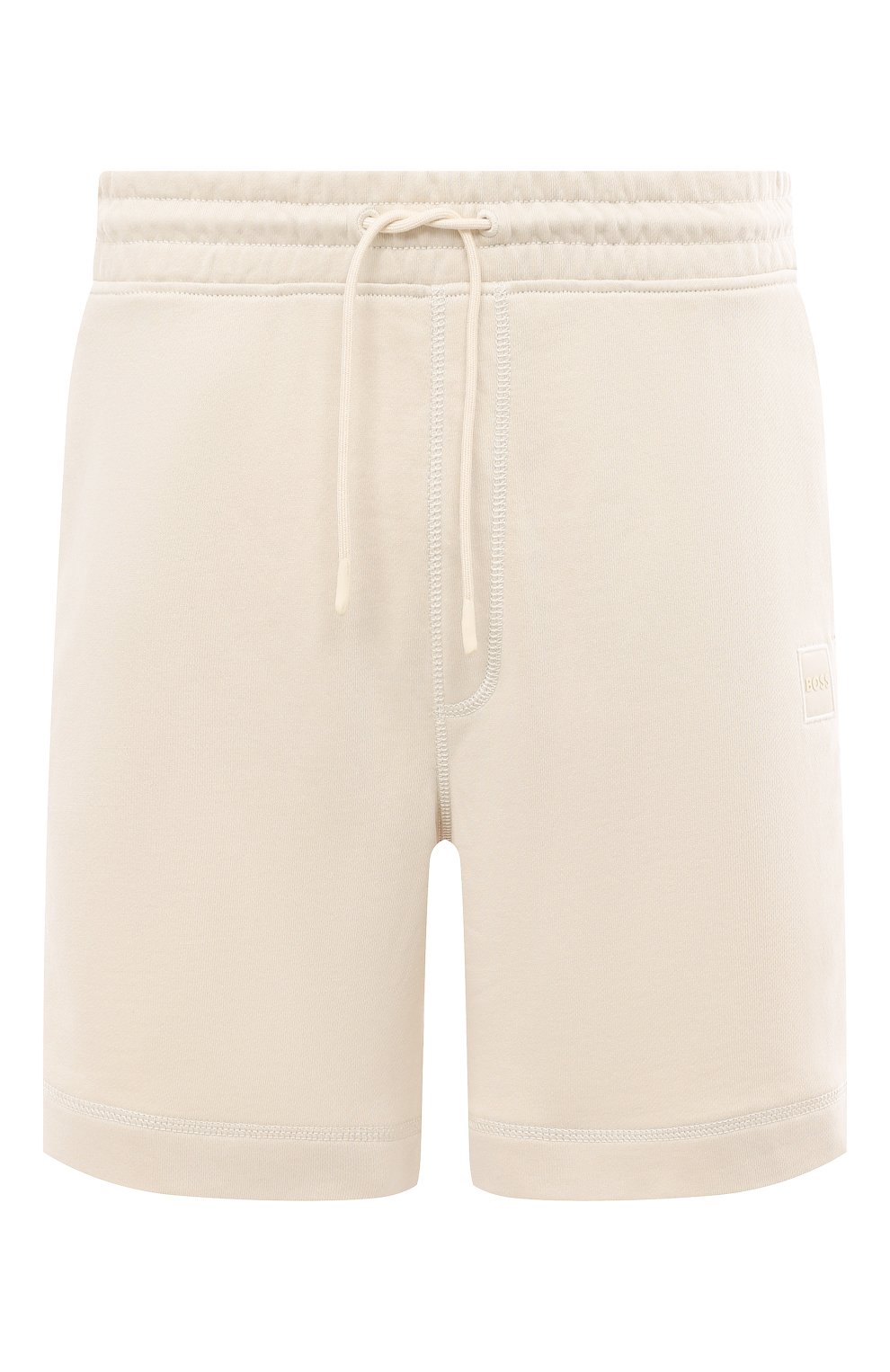 Хлопковые шорты BOSS ORANGE кремового цвета по цене 10560 руб., арт. 50468454, фото 1 Хлопковые шорты BOSS ORANGE, арт. 50468454, фото 1