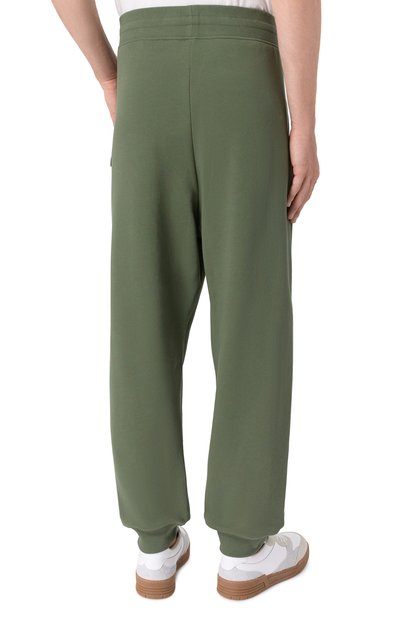 Хлопковые джоггеры MOSCHINO темно-зеленого цвета по цене 29950 руб., арт. A6808/4418, фото 4 Хлопковые джоггеры MOSCHINO, арт. A6808/4418, фото 4