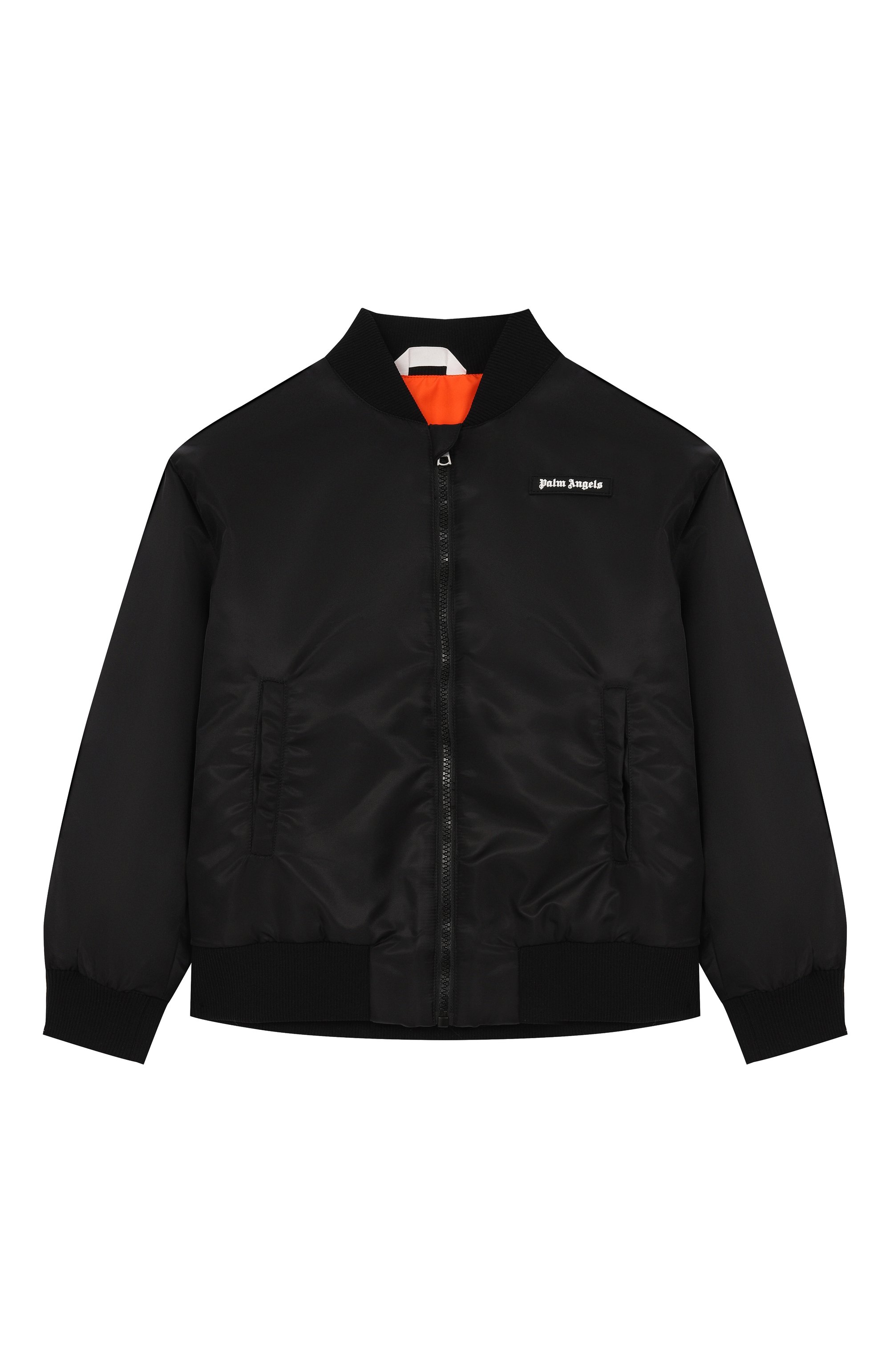 Бомбер PALM ANGELS черного цвета по цене 33300 руб., арт. PBEH003S26FAB001, фото 1 Бомбер PALM ANGELS, арт. PBEH003S26FAB001, фото 1
