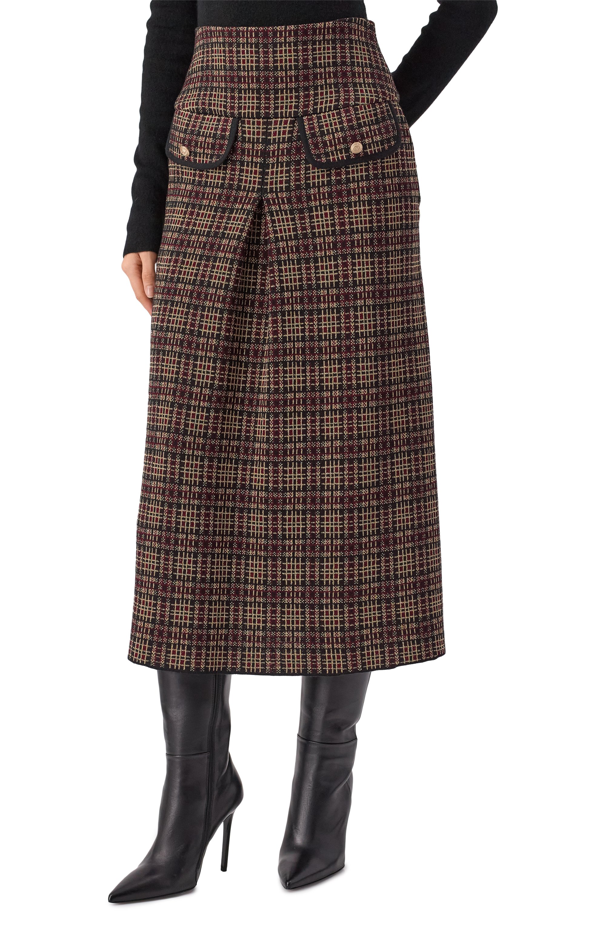 Юбка из шелка и кашемира FREEAGE, арт. W26.SK098.6977.797, фото 3