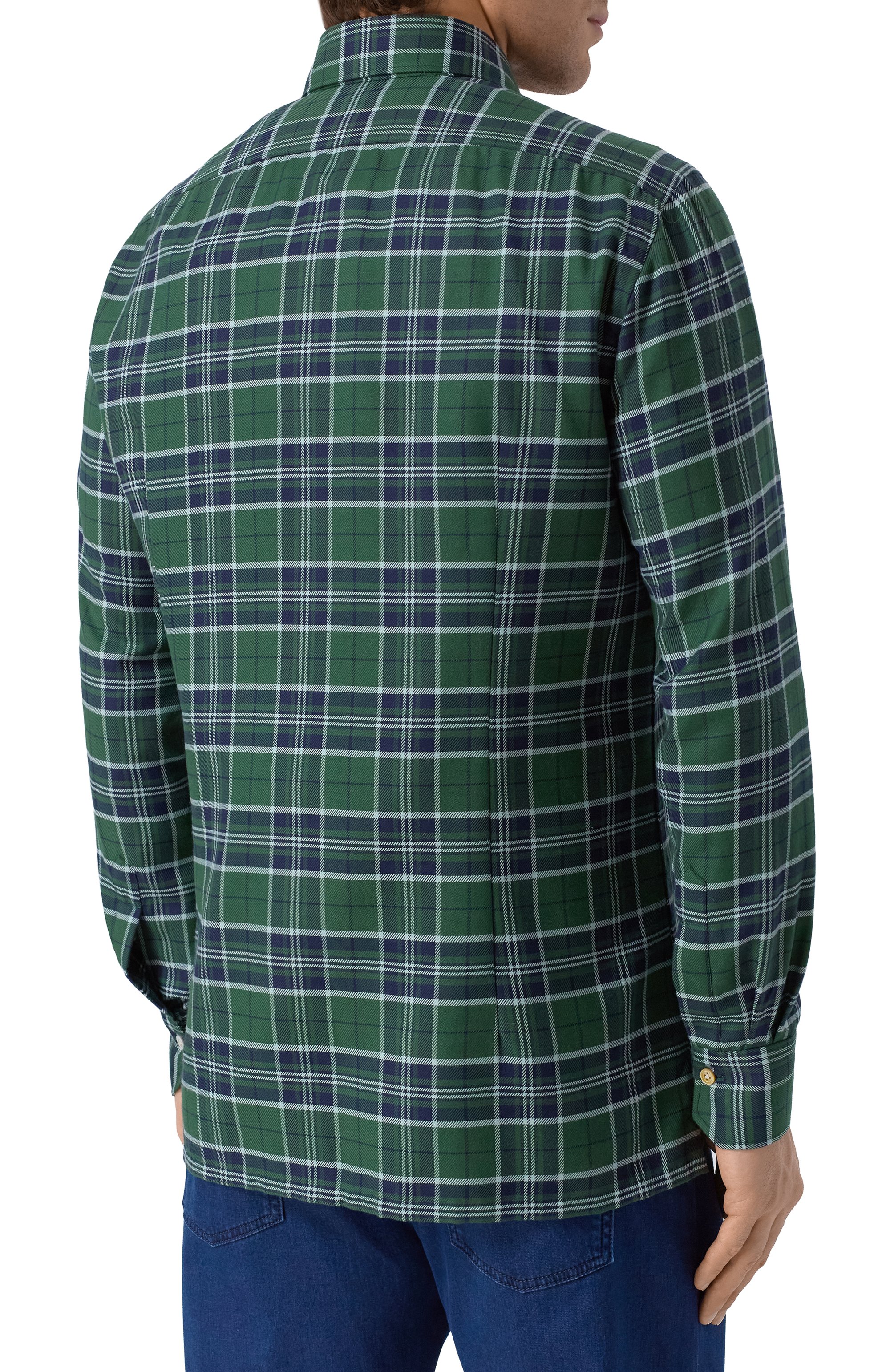 Рубашка из хлопка и кашемира KITON, арт. UMCNERH0942007, фото 4