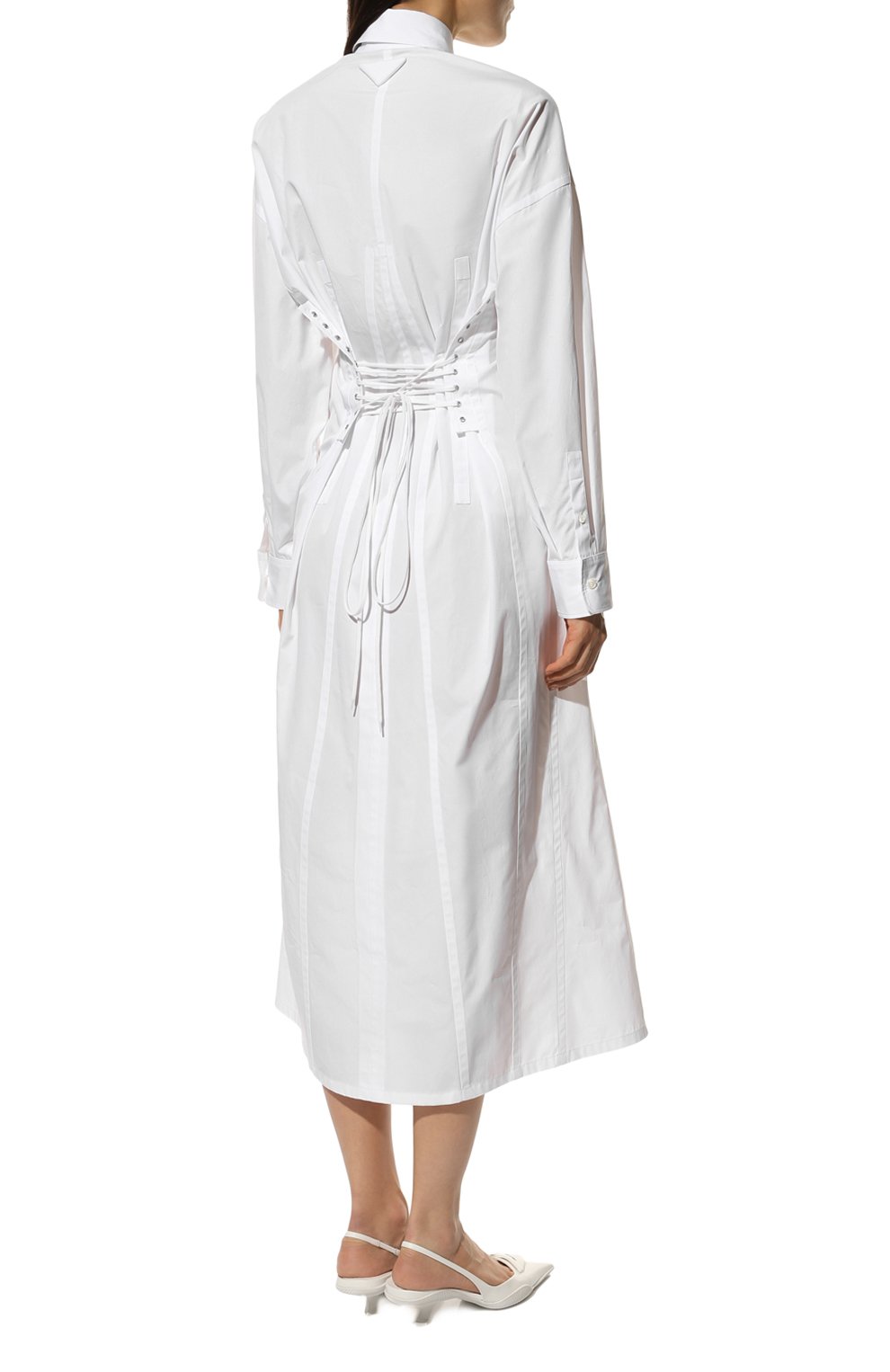 Хлопковое платье PRADA, арт. P3H11L-1XV2-F0009-221, фото 4