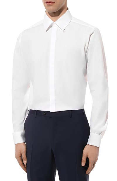 Хлопковая сорочка CORNELIANI, арт. 93P900-9391082, фото 4