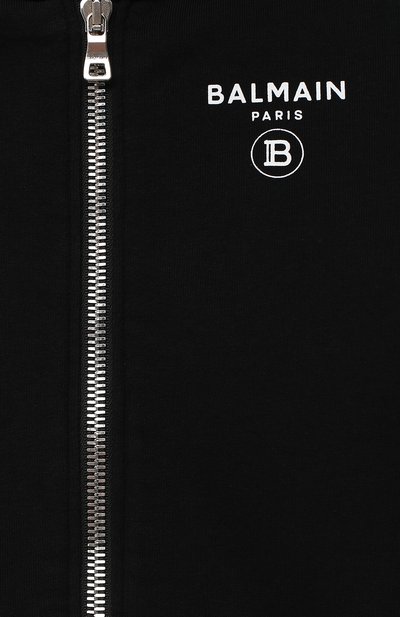 Хлопковая толстовка BALMAIN черного цвета по цене 35650 руб., арт. 6N4680/NX320/12-16, фото 3 Хлопковая толстовка BALMAIN, арт. 6N4680/NX320/12-16, фото 3