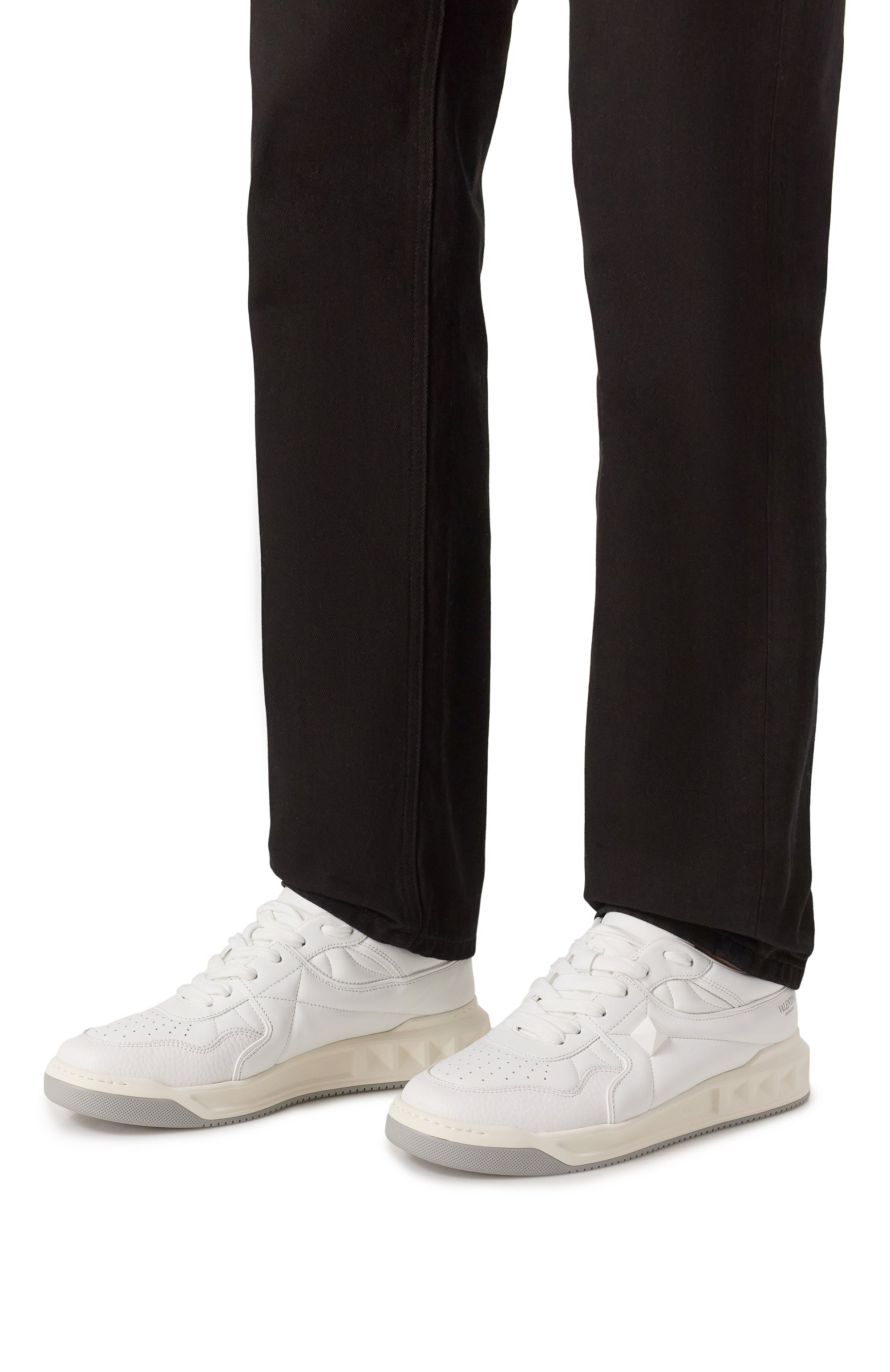 Кожаные кеды one stud VALENTINO, арт. 7Y2S0E71/NWN, фото 3