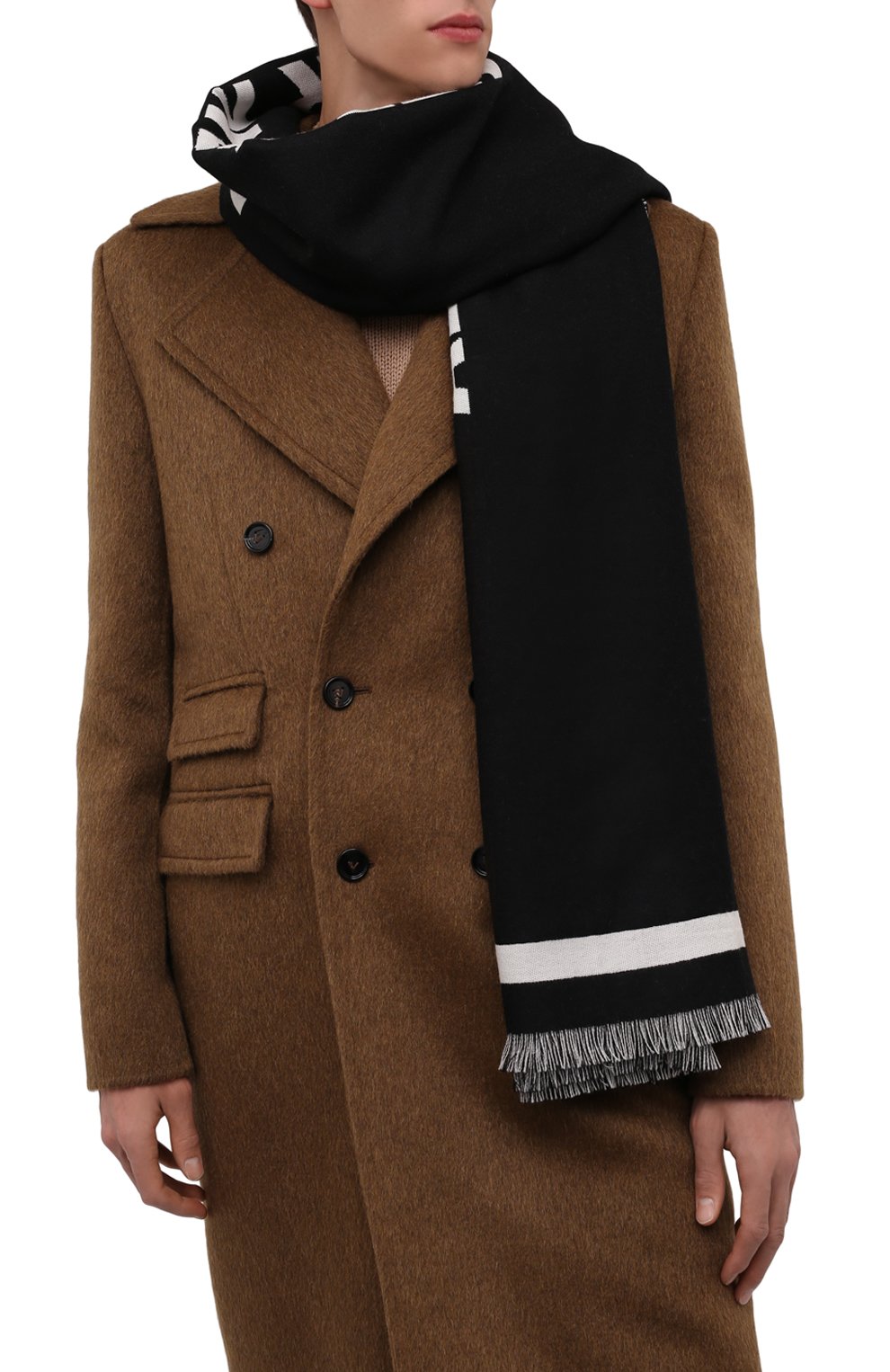 Шерстяной шарф ALEXANDER MCQUEEN, арт. 679491/4200Q, фото 2