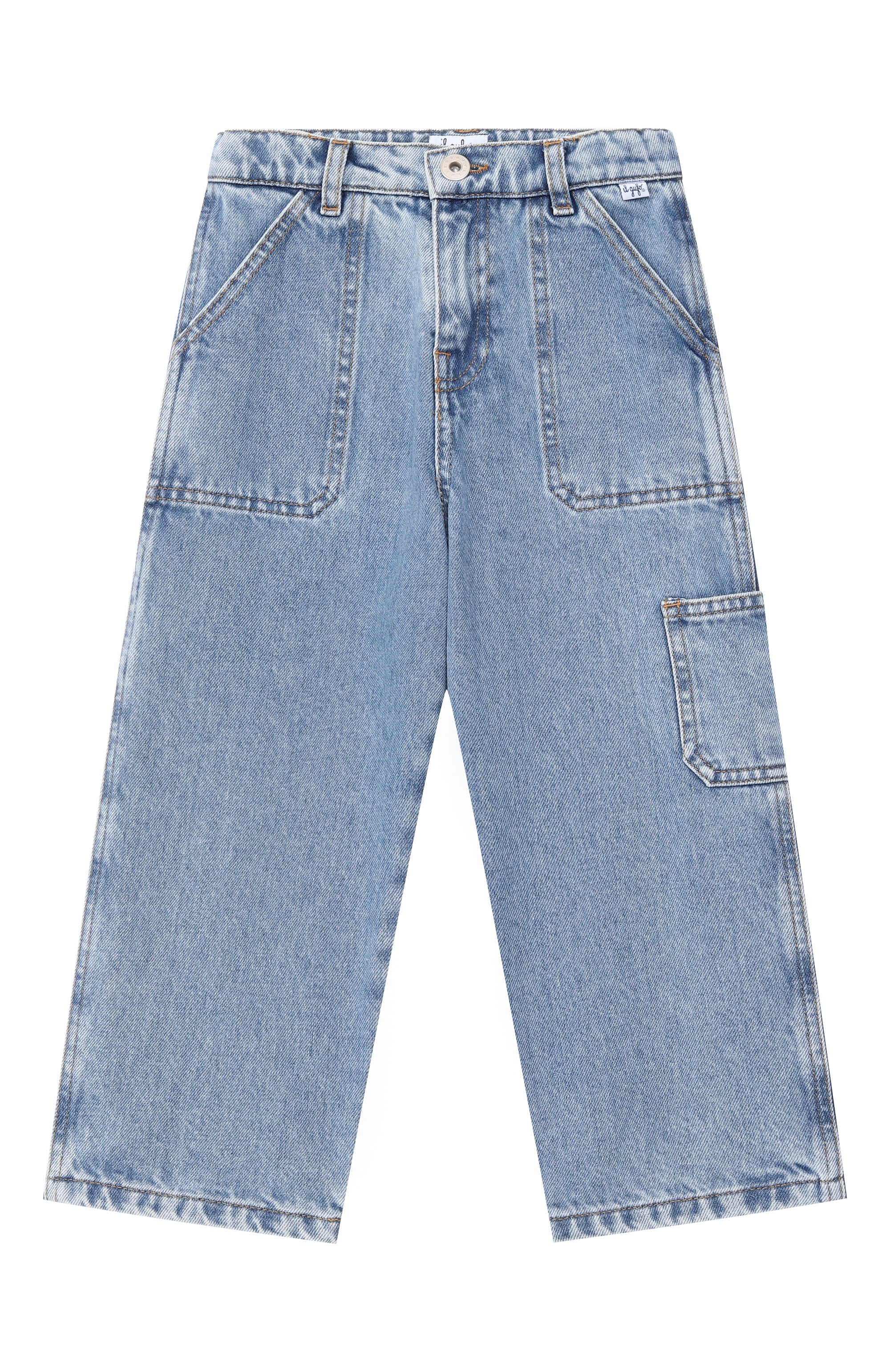 Джинсы IL GUFO голубого цвета по цене 21050 руб., арт. A25GPL0041J0052_001, фото 1 Джинсы IL GUFO, арт. A25GPL0041J0052_001, фото 1