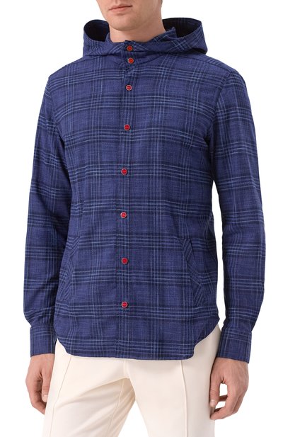 Рубашка из шерсти и шелка KITON, арт. UMCMARK0617E19, фото 3