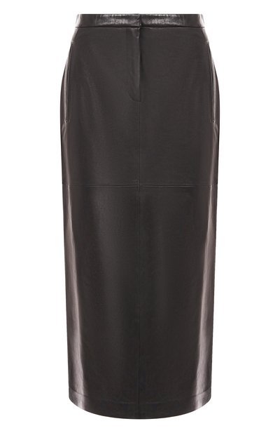 Женская кожаная юбка 12 STOREEZ, арт. 127842