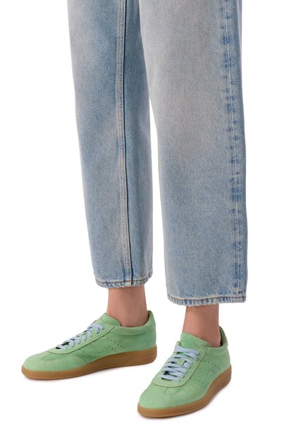 Женские замшевые кеды SANTONI, арт. WBPG61340MENTKSN