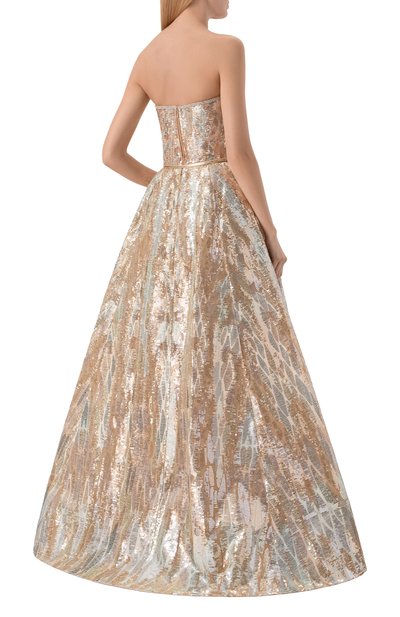 Платье с отделкой пайетками ELIE SAAB, арт. D1179NS26/YA064, фото 3