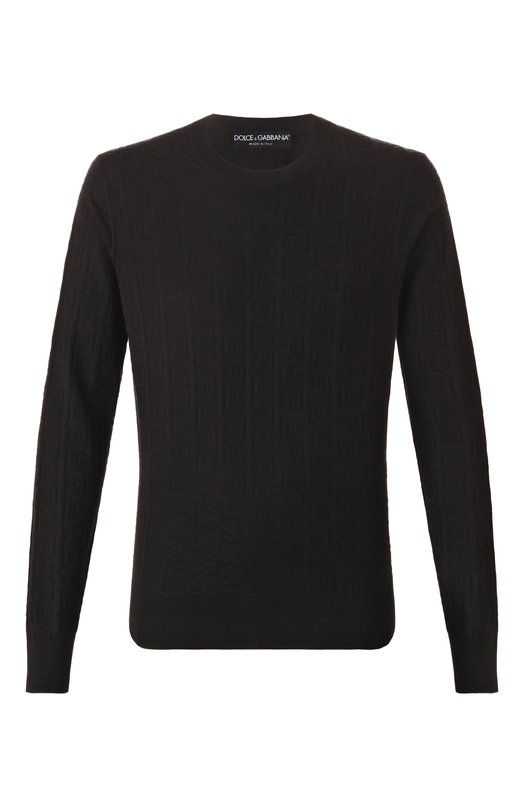 Шелковый джемпер Dolce & Gabbana GXX02T/JBSKE Чёрный GXX02T/JBSKE