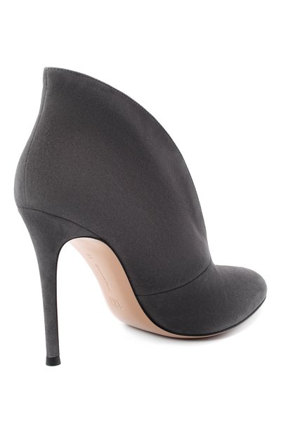 Замшевые ботильоны vamp GIANVITO ROSSI, арт. G29450.15RIC.CAS, фото 4