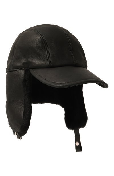 Кожаная бейсболка PRADA, арт. 2HC084-39A-F0002, фото 5