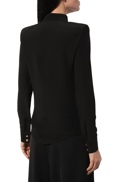 Шелковая рубашка BALMAIN, арт. AF1HS050SB66, фото 4
