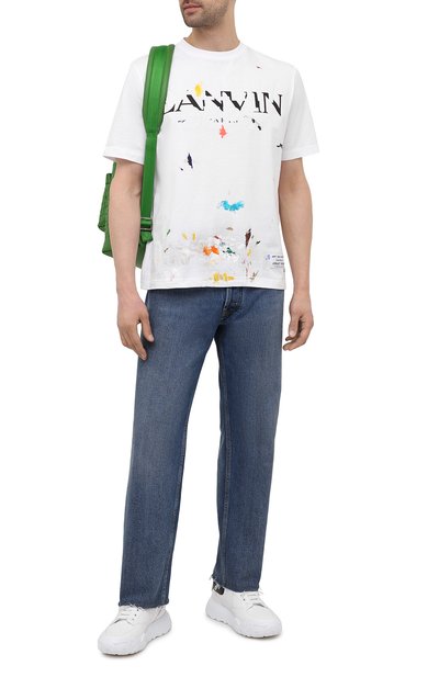 Хлопковая футболка lanvin x gallery dept  LANVIN, арт. RU-TS0005-J092-E21, фото 2