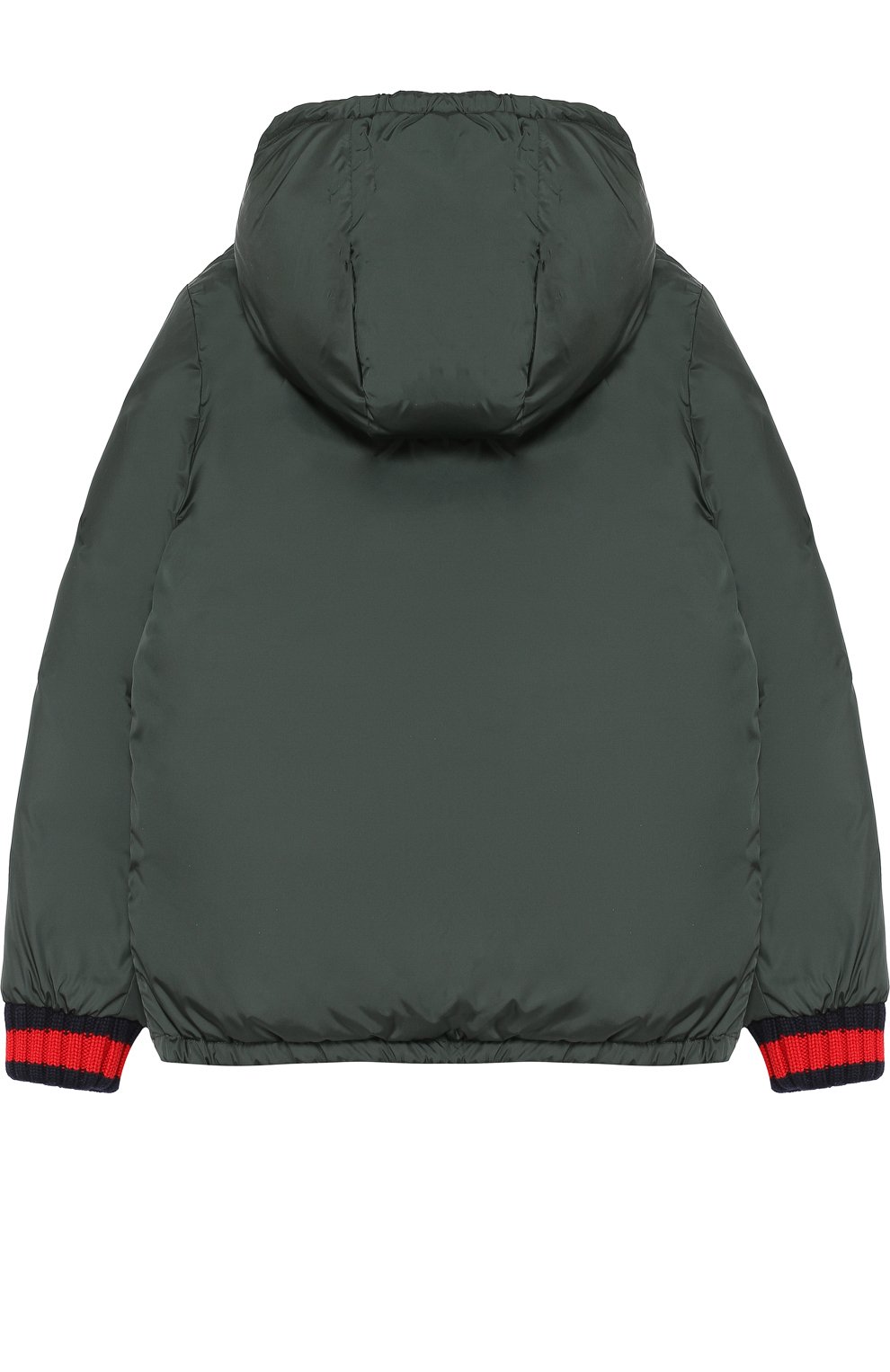 Пуховая куртка с капюшоном и контрастными манжетами GUCCI, арт. 474905/XBB16, фото 2