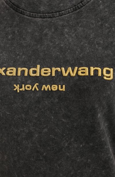 Хлопковая футболка ALEXANDER WANG, арт. UCC1211030, фото 5
