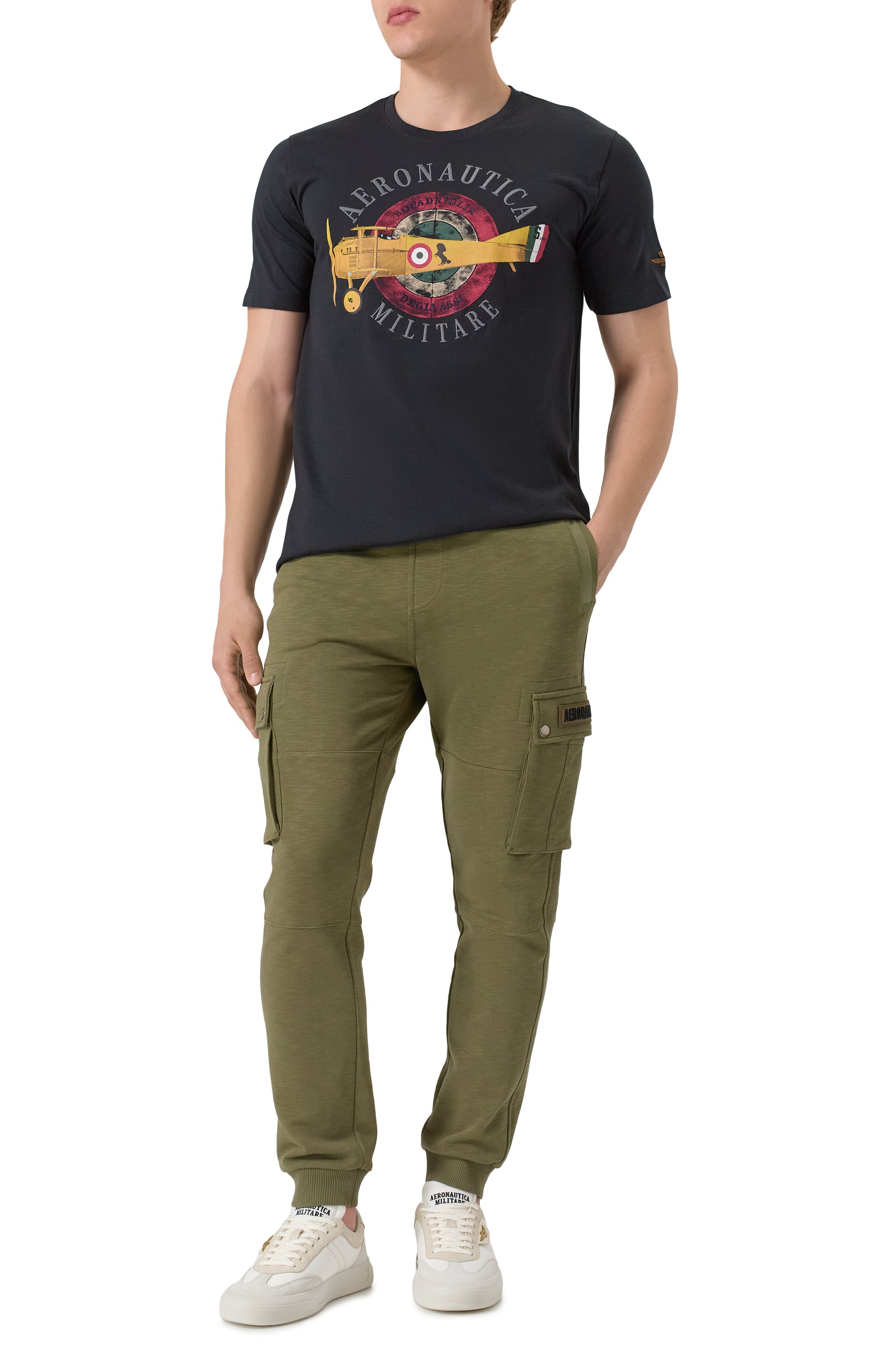 Хлопковые джоггеры AERONAUTICA MILITARE, арт. 251PF982F585, фото 2